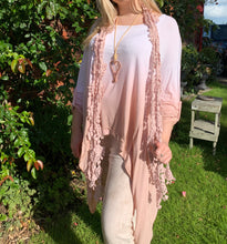 Load image into Gallery viewer, Dip Dyed Oversized Cotton Top in Pink One Size - Feathers Of Italy