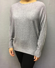 Load image into Gallery viewer, Limited Edition Angora Angels Batwing Jumper In Grey Made In Italy By Feathers Of Italy - Feathers Of Italy