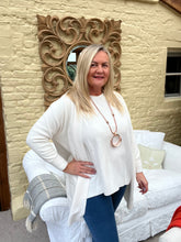 Load image into Gallery viewer, Monico Cream Open Cardigan with Pockets