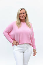 Load image into Gallery viewer, Copy of Naples Relaxed Batwing Long Sleeves Jumper Baby Pink | Feathers Of Italy