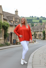 Load image into Gallery viewer, Copy of Naples Relaxed Batwing Long Sleeves Jumper Baby Pink | Feathers Of Italy