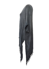 Load image into Gallery viewer, Side Detail Bobble Top Washed Blue - Feathers Of Italy