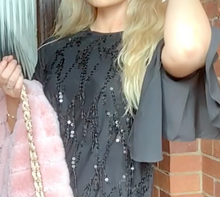 Load image into Gallery viewer, Sequinned Blusa Blouse with Flair Sleeves by Rinascimento