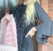 Load image into Gallery viewer, Sequinned Blusa Blouse with Flair Sleeves by Rinascimento