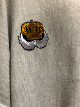 Load image into Gallery viewer, Lana Soft Knit in Dark Slate with Crown and Wings logo - Feathers Of Italy Exclusive - Feathers Of Italy