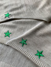 Load image into Gallery viewer, Lana Soft Knit in Mocha with embroidered Stars - Feathers Of Italy Exclusive - Feathers Of Italy