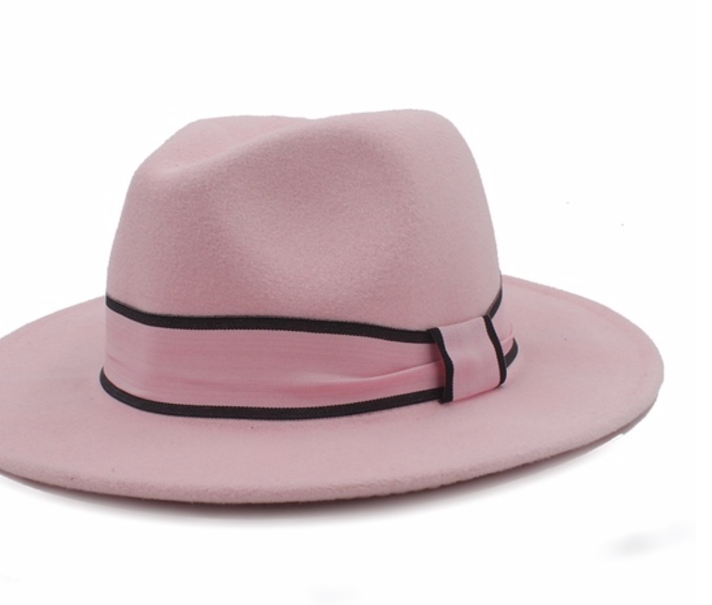 Pink fedora hat cheap