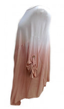 Load image into Gallery viewer, Dip Dyed Oversized Cotton Top in Pink One Size - Feathers Of Italy