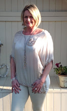 Load image into Gallery viewer, florence sequin silk top