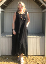 Load image into Gallery viewer, Linen Jumpsuit - in Orange Made in Italy by Feathers Of Italy One Size - Feathers Of Italy