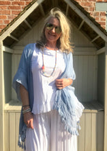 Load image into Gallery viewer, Frill Bottomed T Shirt Top 100% Cotton in White Made In Italy By Feathers Of Italy One Size - Feathers Of Italy