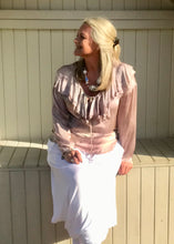 Load image into Gallery viewer, Rimini Silk Top in washed dusky Rose Pink Made In Italy By Feathers Of Italy One Size - Feathers Of Italy