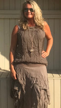 Load image into Gallery viewer, Pure Silk Vest Top in Mocha Made In Italy by Feathers Of Italy One Size - Feathers Of Italy