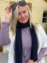 Load image into Gallery viewer, Milano Long Sleaved Jumper Dress in lilac mix | Feathers Of Italy