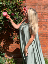 Load image into Gallery viewer, Milan Satin Summer Maxi Dress - Feathers Of Italy