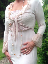 Load image into Gallery viewer, Silk Edged Tie Front Wrap in Pink - Feathers Of Italy