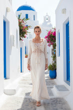 Load image into Gallery viewer, Silk Edged Tie Front Wrap in Pink - Feathers Of Italy