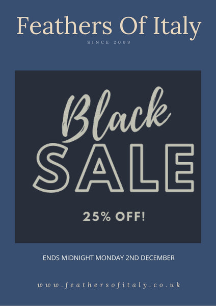 BLACK SALE 25% OFF ENDS MONDAY AT MIDNIGHT WHILST STOCKS LAST