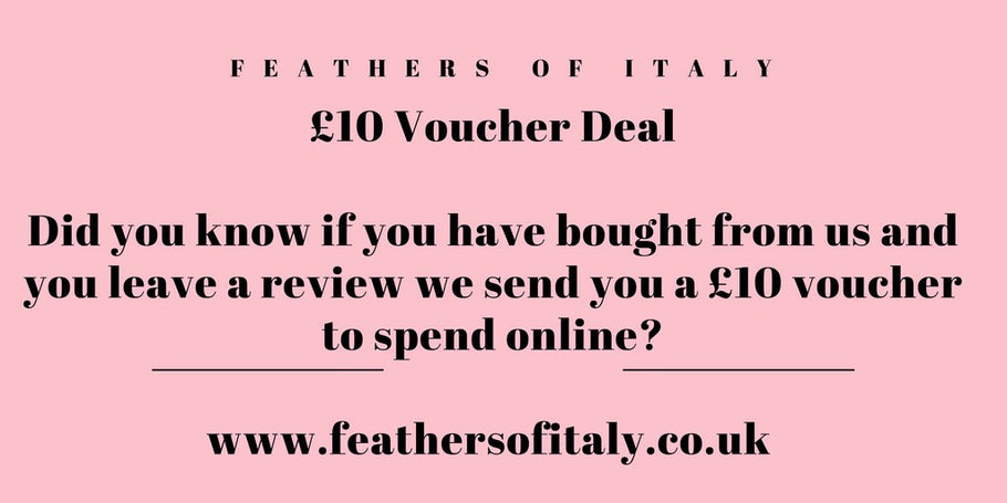 £10 Voucher to spend online when you shop with us!