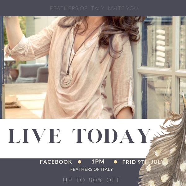 FACEBOOK LIVE TODAY 1PM 9th JULY - Summer Sale