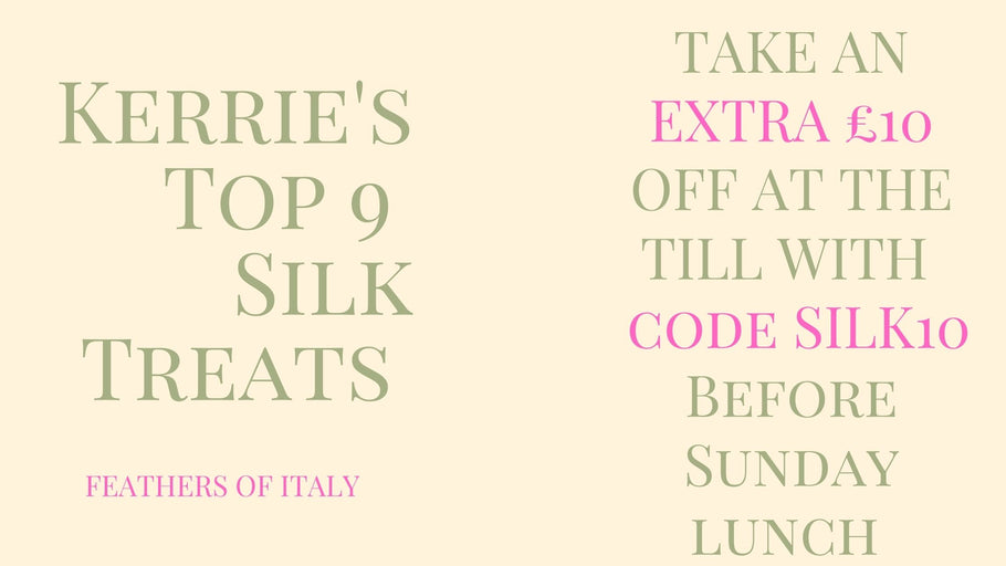 Kerrie's Top 9 Silk Tops - £10 Extra Off until Sunday!