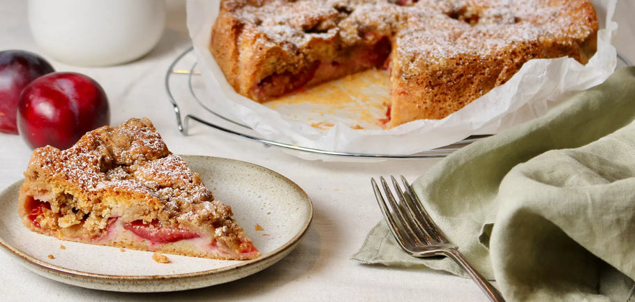 Plum Crumble Cake