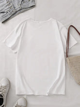Load image into Gallery viewer, Champagne Please T Shirt round neck in White
