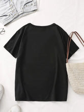 Load image into Gallery viewer, Champagne Please T Shirt round neck in Black
