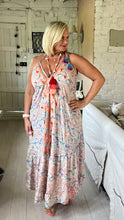 Load image into Gallery viewer, Capri backless sundress in Blue Italian sundress by Feathers Of Italy 
