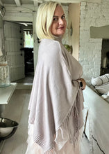 Load image into Gallery viewer, Positano Funnel Neck Open Poncho free size in Pink
