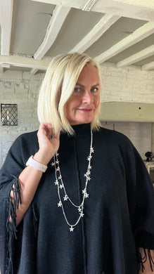 Tiny Star necklace in silver by Feathers Of Italy 