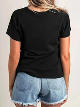 Load image into Gallery viewer, Champagne Please T Shirt round neck in Black
