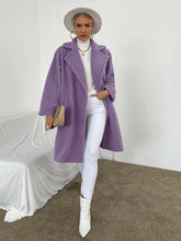Load image into Gallery viewer, Florence Open Front Teddy Coat - Lilac feathers of italy
