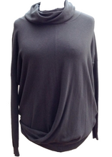 Load image into Gallery viewer, Romo Twist Jumper in Slate Grey - Feathers Of Italy 
