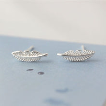 Load image into Gallery viewer, Angel Feather Earrings Sterling Silver - Limited Edition By Feathers Of italy - Feathers Of Italy 
