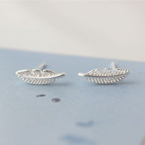 Angel Feather Earrings Sterling Silver - Limited Edition By Feathers Of italy - Feathers Of Italy 