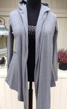 Load image into Gallery viewer, Barola Hooded Wrap in Grey Marl | Feathers Of Italy 
