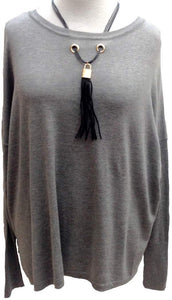 black tassel jumper