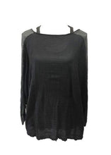 Load image into Gallery viewer, Boa Silk Top in Slate | Feathers Of Italy 
