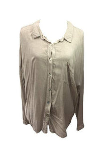 Bow Neck Cotton Shirt in Stone Made In Italy By Feathers Of Italy One Size | Feathers Of Italy 