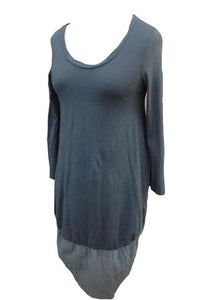 Cocoon Dress in Slate | Feathers Of Italy 