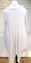 Load image into Gallery viewer, Silk and Jersey Flute layered front detail Wrap in Vanilla One Size - Feathers Of Italy 
