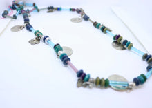 Load image into Gallery viewer, Mauri Necklace in Blue - Feathers Of Italy - Feathers Of Italy 
