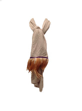 Load image into Gallery viewer, Naples Cashmere Scarf with Feather Trim in Beige - Feathers Of Italy 
