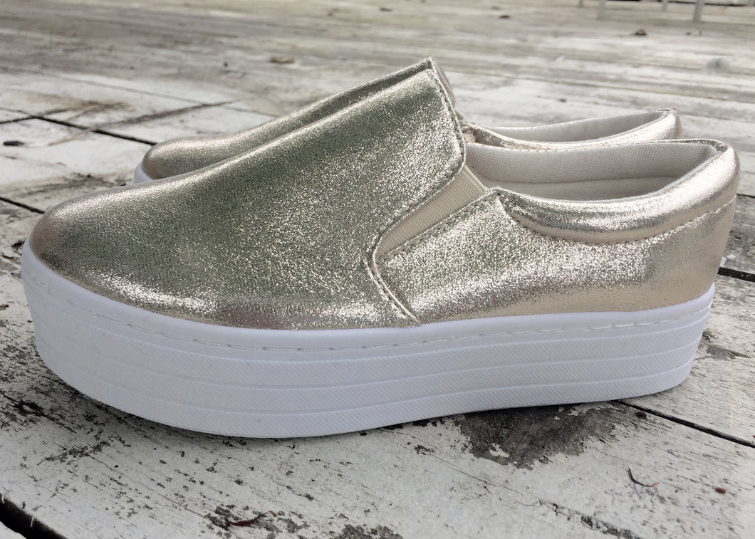 Metallic hotsell platform sneakers