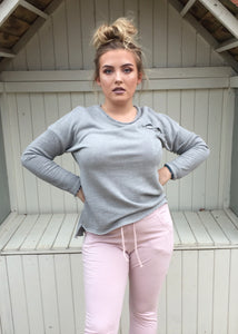 Slouchy Sweat Pants in Pink - Feathers Of Italy 