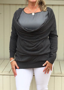 cowl bead layer jumper