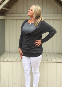 cowl bead layer jumper