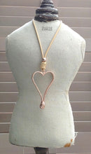 Load image into Gallery viewer, Large Heart Pendant in Rose Gold - Feathers Of Italy 
