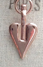 Load image into Gallery viewer, Rose Gold Pendant Necklace with Heart &amp; Hoop - Feathers Of Italy 
